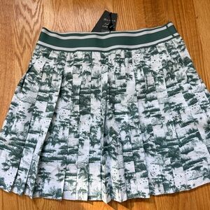 Greyson Pleated Green & White Patterned Women’s Golf Skirt